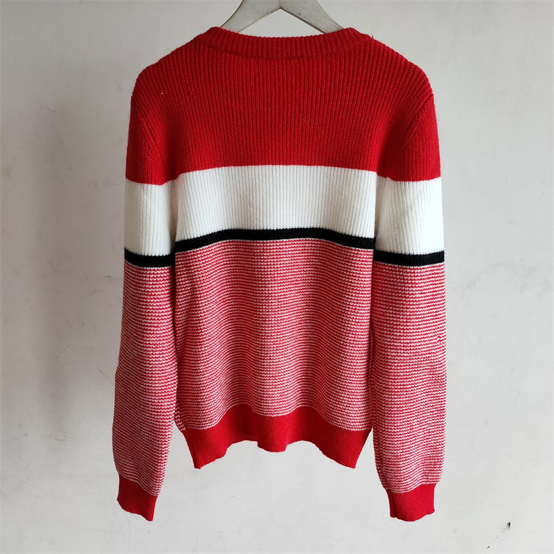 Women Knitted Sweater Woollen Fall Girls Wool Jumper Shirt Super Elastic Fashion Clothes Big Letter With Round Neck Loose Short Knitwear - view 5