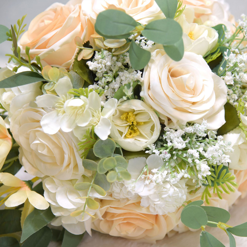 Mori Outdoor Style Bridal Holding Flowers Wedding Supplies Rose Water Drop Bouquet