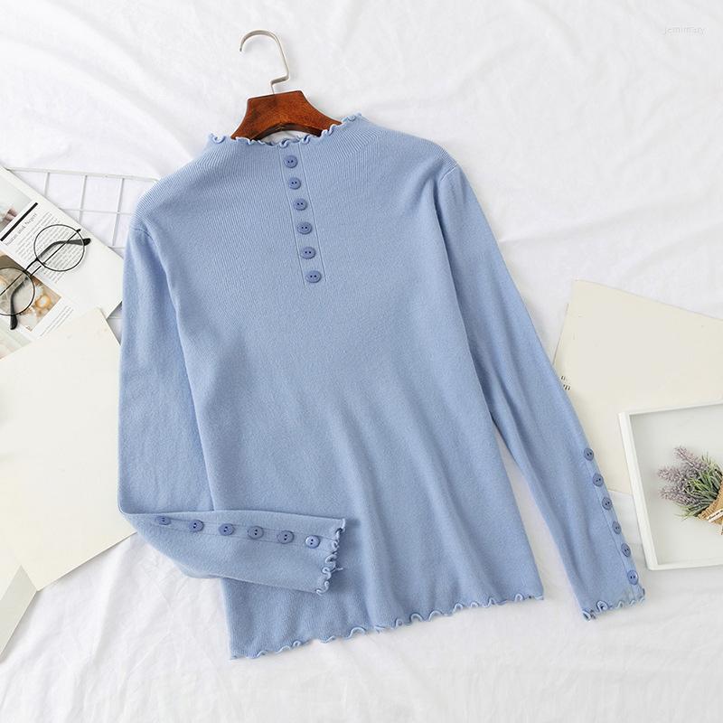 Women's Sweaters Autumn Knit Buttons Turtleneck Women Sweater Ruffle Long Sleeve Female Pullovers Winter Black Korean Fashion Lady Jemi22
Women's Sweaters Autumn Knit Buttons Turtleneck Women Sweater Ruffle Long Sleeve Female Pullovers Winter Black Korean Fashion Lady Jemi22