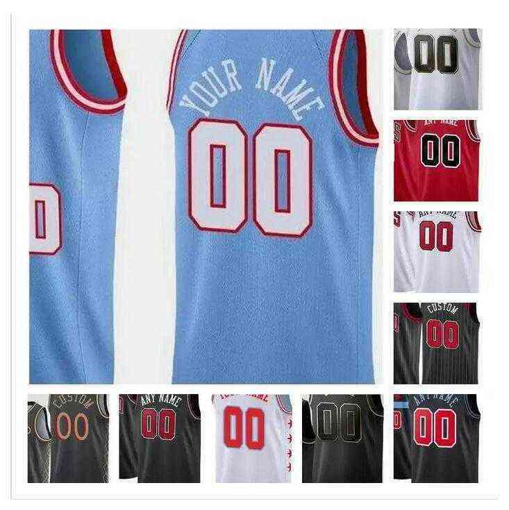Custom Printed Nikola 9 Vucevic Zach 8 LaVine Lauri Markkanen Coby White Al-Farouq Aminu Patrick Williams Men Woman Kids Bask''nba''Jerseys