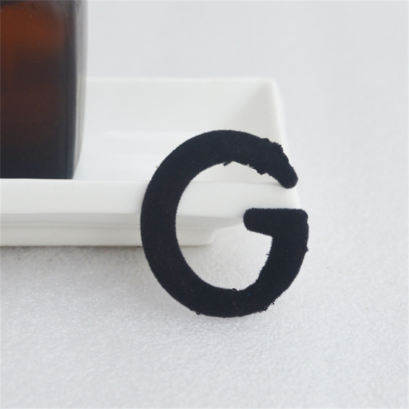 Simple Black Letter Brooches Fashion Chic Unisex Metal Brooch Versatile Personality Corsage Pins