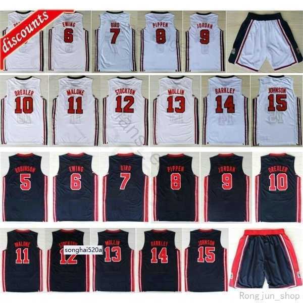 1992 Team Basketball 9 Bird Patrick Ewing Scottie Pippen Mullin Robinson Drexler Laettner Stockton Malone Charles Barkley Jerseys''nba''jersey, Blue short 
1992 Team Basketball 9 Bird Patrick Ewing Scottie Pippen Mullin Robinson Drexler Laettner Stockton Malone Charles Barkley Jerseys''nba''jersey, Blue short