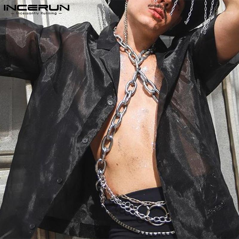 Men' Casual Shirts Fashion Men Shirt Mesh See Through Streetwear Sexy 2022 Party Nightclub Camisa Masculina Lapel Short Sleeve Tops -5XL I, Black
Men' Casual Shirts Fashion Men Shirt Mesh See Through Streetwear Sexy 2022 Party Nightclub Camisa Masculina Lapel Short Sleeve Tops -5XL I, Black