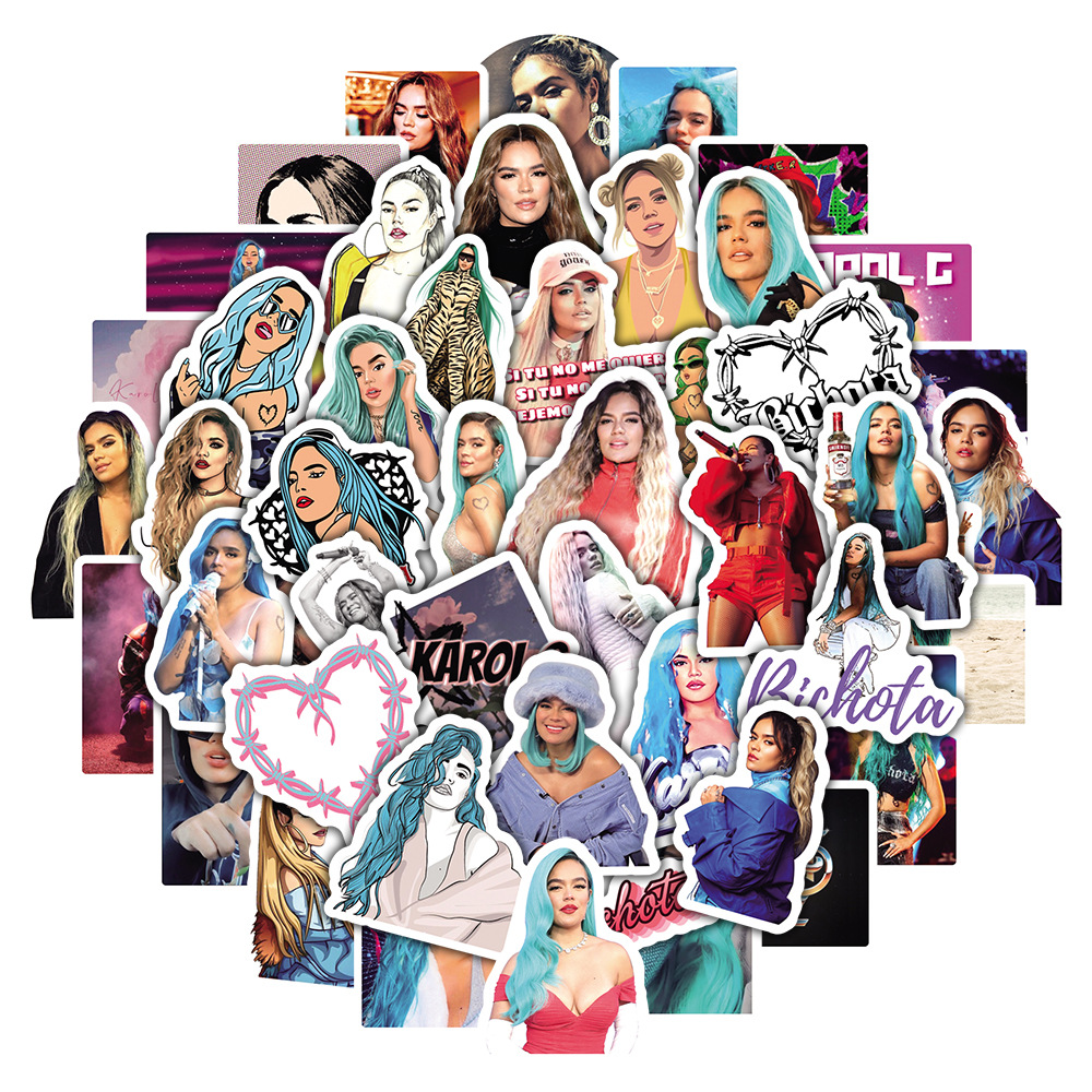 50pcs/set graffiti skateboard stickers female singer For water bottle notebook laptop decor Helmet car sticker PVC Guitar Decals, Multi colors
50pcs/set graffiti skateboard stickers female singer For water bottle notebook laptop decor Helmet car sticker PVC Guitar Decals, Multi colors