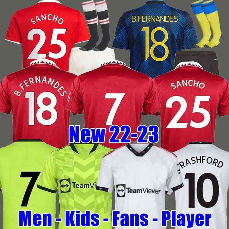 21 22 23 SANCHO soccer jerseys Fans Player version BRUNO FERNANDES MAN uTd RASHFORD football shirt 2022 2023 men kids kit sets McTominay, 3rd aldult
21 22 23 SANCHO soccer jerseys Fans Player version BRUNO FERNANDES MAN uTd RASHFORD football shirt 2022 2023 men kids kit sets McTominay, 3rd aldult