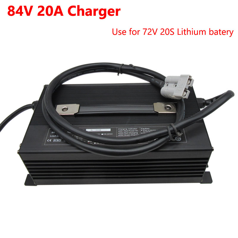 2000W 72V 20A Li ion Ebike Fast Charger 84V 72 Volt 20S Lithium Golf Cart Forklift RV Motorcycle Battery Charger
2000W 72V 20A Li ion Ebike Fast Charger 84V 72 Volt 20S Lithium Golf Cart Forklift RV Motorcycle Battery Charger