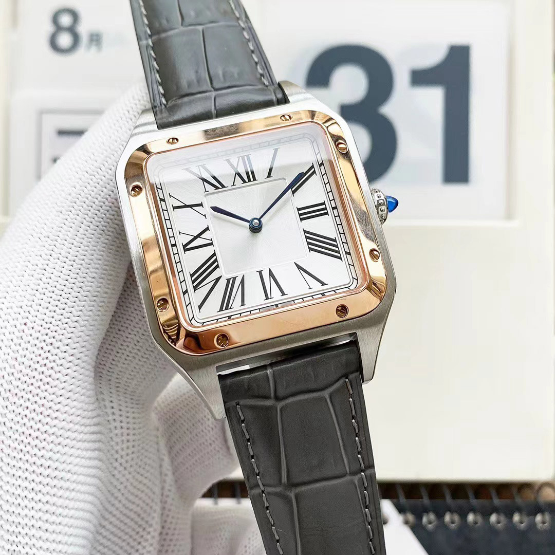 Dropshipping- Automatic Mechanical Watch 35mm/39mm Square Dial Stainless Steel Watches Leather Strap With Automatic Calendar Designer WristWatch, Color 7
Dropshipping- Automatic Mechanical Watch 35mm/39mm Square Dial Stainless Steel Watches Leather Strap With Automatic Calendar Designer WristWatch, Color 7