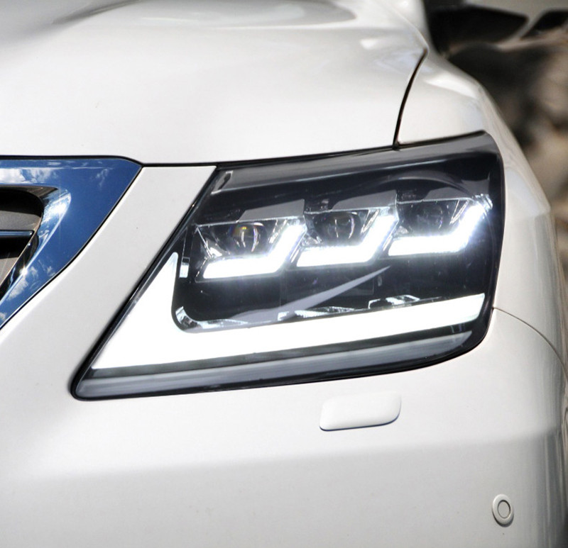 2 PCS Car Front Lamp LED For Lexus LX570 20 08-20 15 Modified LED Lights DRL Daytime Running Driving Light