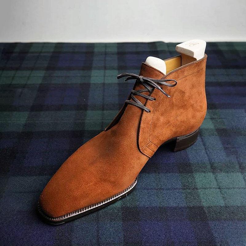 Classic Men Desert Boots Faux Suede Low Heel Lace Up High Top Ankle Professional Classic Comfortable Non Slip Formal Versatile HG359, Brown
Classic Men Desert Boots Faux Suede Low Heel Lace Up High Top Ankle Professional Classic Comfortable Non Slip Formal Versatile HG359, Brown