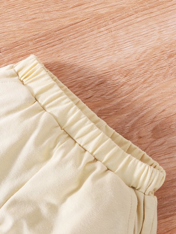 Baby Letter Graphic Track Shorts SHE01