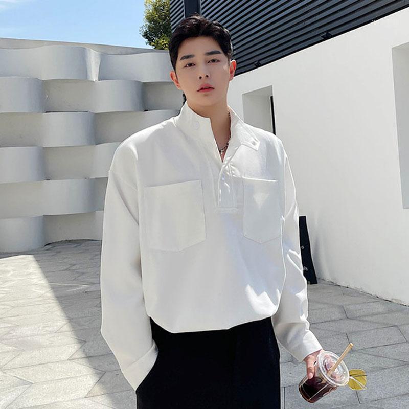 Men's Pullover Loose Casual Stand Collar Long Sleeve Shirt Japan Harajuku Korean Style Male Vintage Fashion Black Whtie Shirts, C217 white
Men's Pullover Loose Casual Stand Collar Long Sleeve Shirt Japan Harajuku Korean Style Male Vintage Fashion Black Whtie Shirts, C217 white