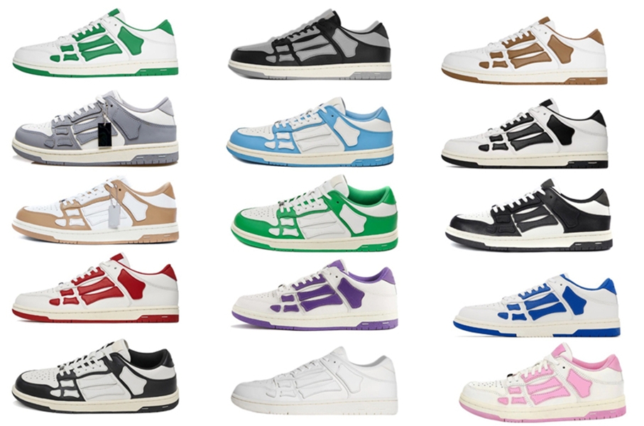 2022 Designer Skel Top Low Bones Leather Sneakers Shoes Skeleton Blue Red White Black Green Grey Brown Men Women Outdoor Sports Trainers Men's With Original Box 36-46, 15
2022 Designer Skel Top Low Bones Leather Sneakers Shoes Skeleton Blue Red White Black Green Grey Brown Men Women Outdoor Sports Trainers Men's With Original Box 36-46, 15