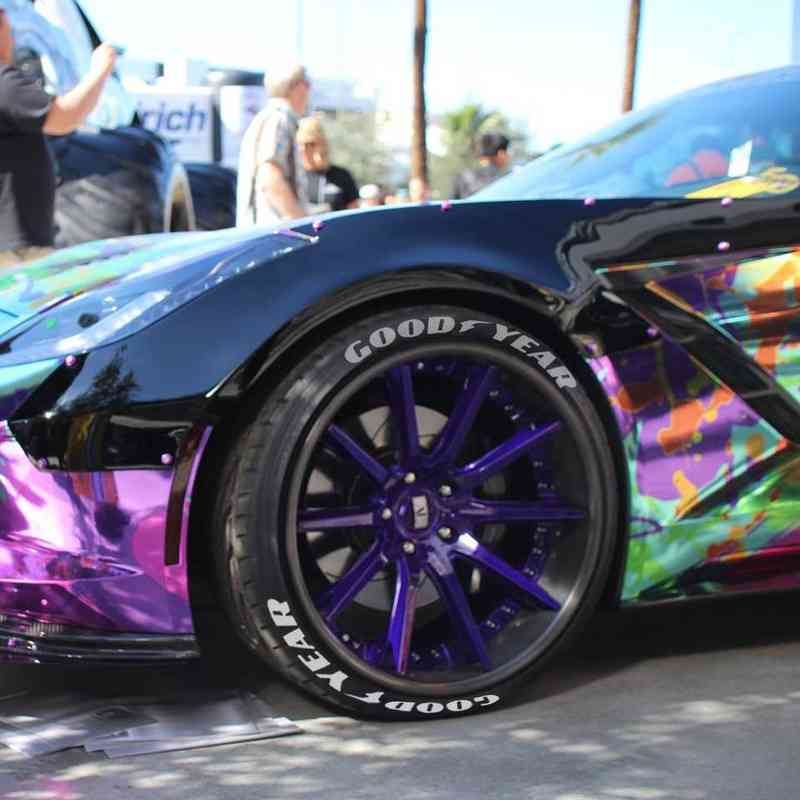 Tire Letter Stickers Rubber 3D Car Motorcycle Wheel Stickers Custom Car Accessories Decoration Decals White red yellow color Y220609