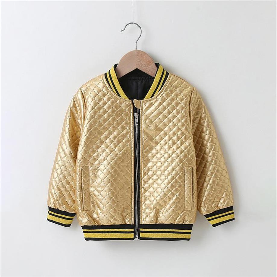 Jackets Kids Gold PU Coats Handsome Boys Fall Clothes Soft Faux Leather Boy 2-7Yrs Autumn Spring For274D
Jackets Kids Gold PU Coats Handsome Boys Fall Clothes Soft Faux Leather Boy 2-7Yrs Autumn Spring For274D