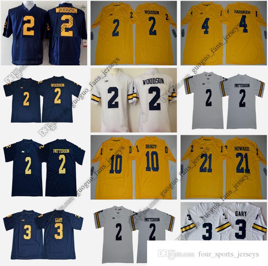 NCAA Michigan Wolverines Football Jersey Woodson Charles Gary Rashan Harbaugh Tom Brady Desmond 4 Jim Howard White Black High Quality Jersey1, As picture
NCAA Michigan Wolverines Football Jersey Woodson Charles Gary Rashan Harbaugh Tom Brady Desmond 4 Jim Howard White Black High Quality Jersey1, As picture