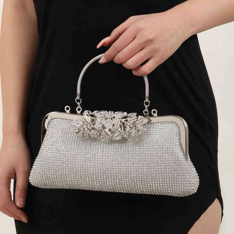 Evening Bags Women Handbag Fashion Clip On Rhinestone Flower Shoulder Bag Wedding Party Tote Designer Luxury Crossbody Bags 220629, Gold
Evening Bags Women Handbag Fashion Clip On Rhinestone Flower Shoulder Bag Wedding Party Tote Designer Luxury Crossbody Bags 220629, Gold