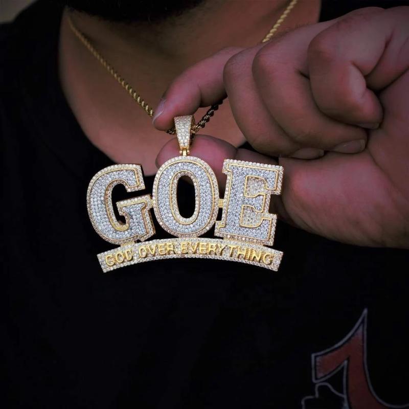 Chains Iced Out Sparking Bling 5A Cubic Zircon Cz GOE Letter Charm Pendant Necklace For Men Boy Fashion Hip Hop JewelryChains
Chains Iced Out Sparking Bling 5A Cubic Zircon Cz GOE Letter Charm Pendant Necklace For Men Boy Fashion Hip Hop JewelryChains