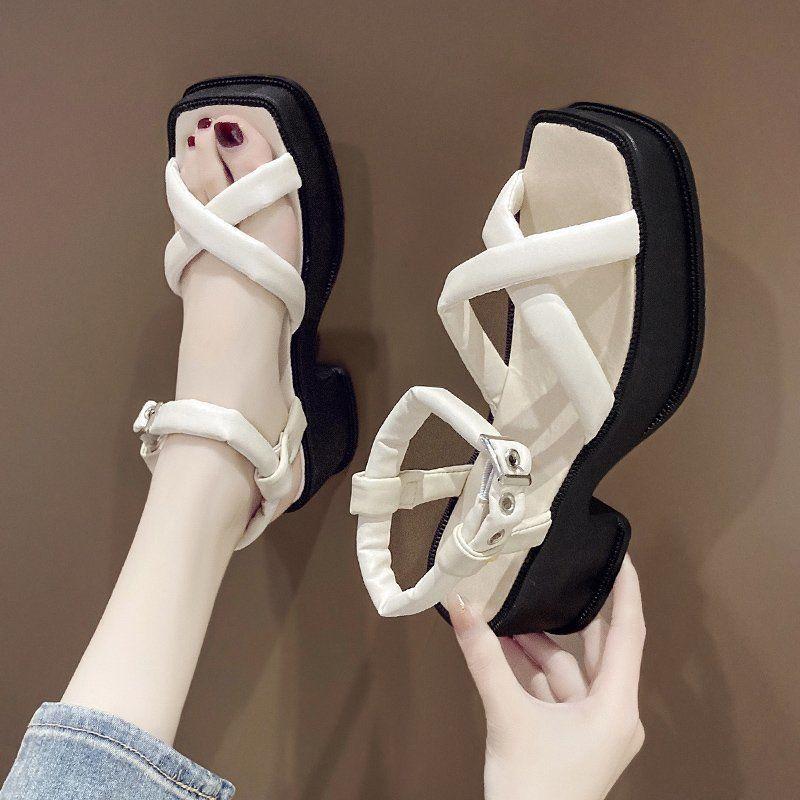 Dress Shoes Women'S Sandals Buckle Strap Woman Beach Ladies Casual Female Fashion Brand Flat Leather Women ShoesDress, Black
Dress Shoes Women'S Sandals Buckle Strap Woman Beach Ladies Casual Female Fashion Brand Flat Leather Women ShoesDress, Black