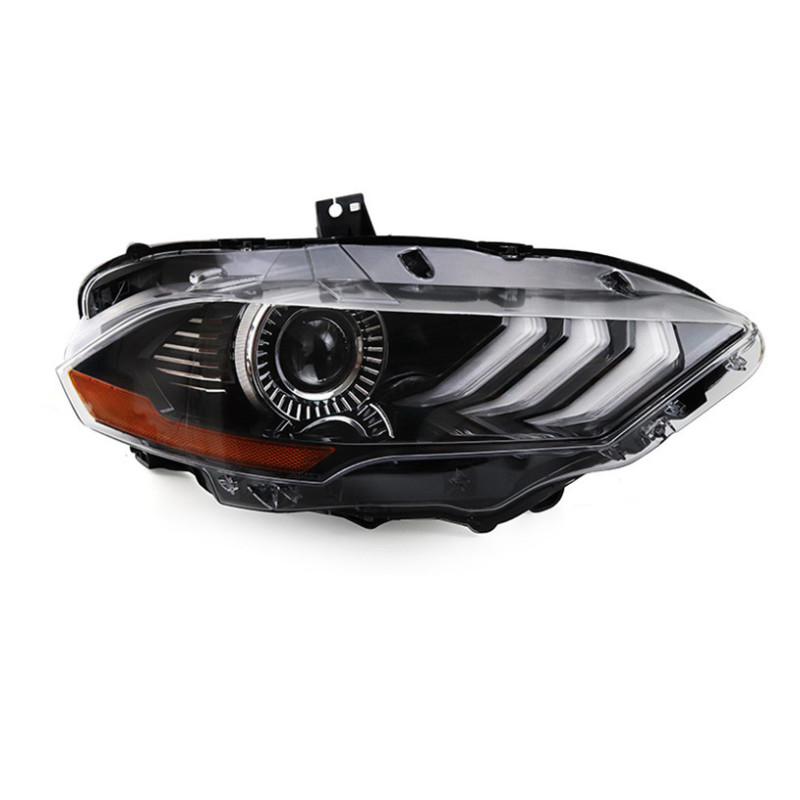 Car Styling Head Lamp For Ford Headlights 20 18-19 Mustang LED Headlight DRL Angel Eye Hid Bi Xenon Auto Accessories