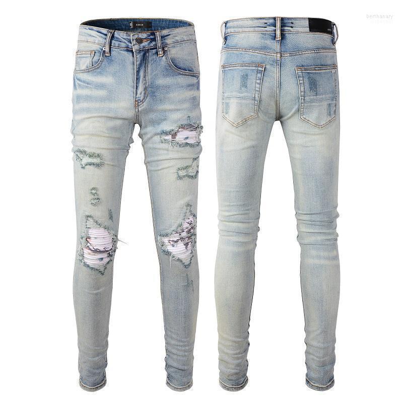 Men's Jeans 2022 Spring AMR Patchwork Jean Hombre Motorcycle Pants Streetwear Ripped Noir Homme Zipper For Men Stacked Hole Bert22, Blue
Men's Jeans 2022 Spring AMR Patchwork Jean Hombre Motorcycle Pants Streetwear Ripped Noir Homme Zipper For Men Stacked Hole Bert22, Blue