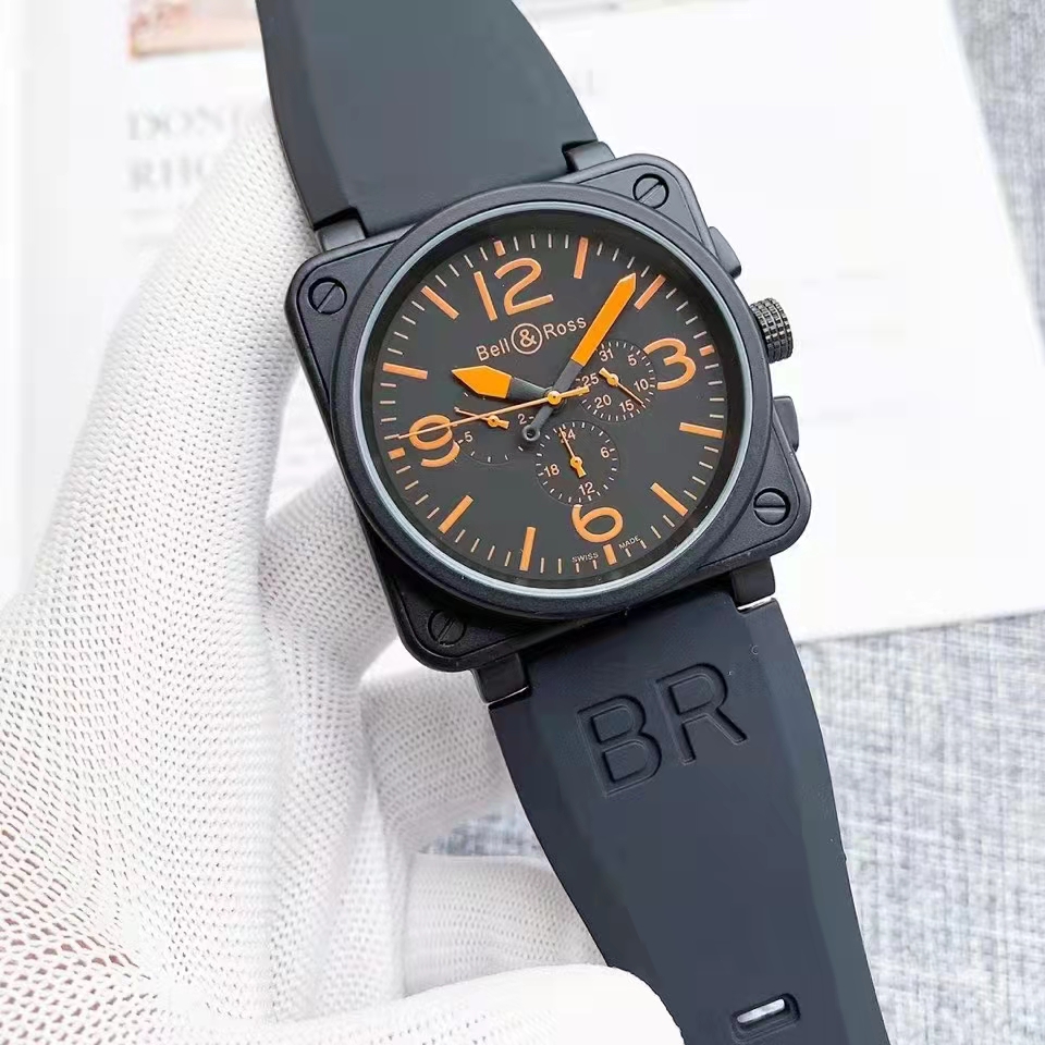 Sports leisure mens watch automatic mechanical bell black rubber ross green blue skeleton pierced hollow
Sports leisure mens watch automatic mechanical bell black rubber ross green blue skeleton pierced hollow
