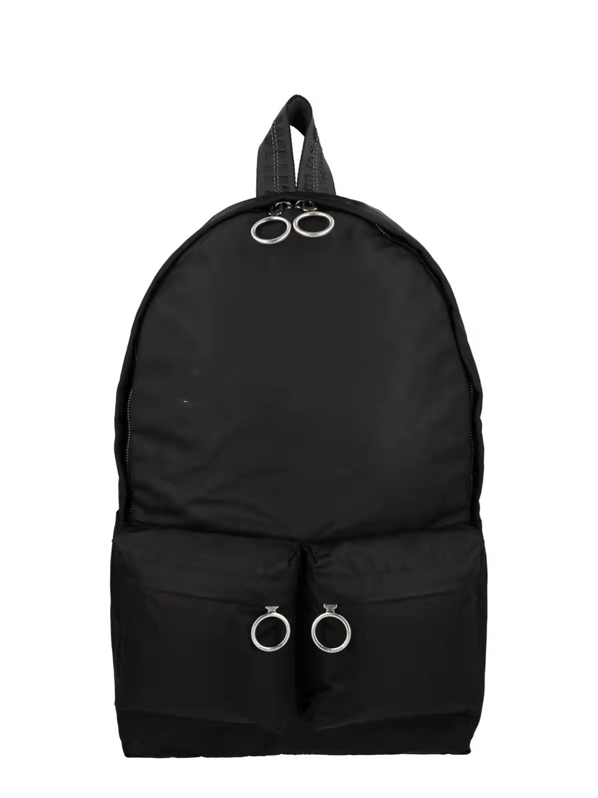 Men School Bags Backpack grey straps canvas belt black Computer package Hip hop multi purpose