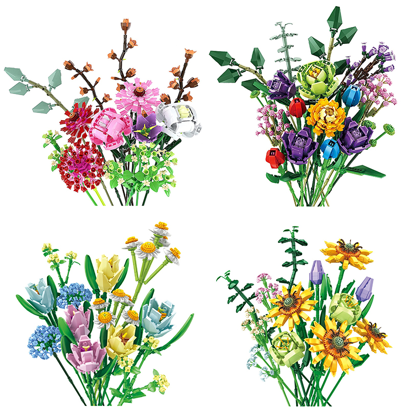Technical Bouquet Flowers Toys for Girls Rose Bricks Blossom Blocks Birthday Christmas Gifts for Adults Sunflower Constructor
Technical Bouquet Flowers Toys for Girls Rose Bricks Blossom Blocks Birthday Christmas Gifts for Adults Sunflower Constructor
