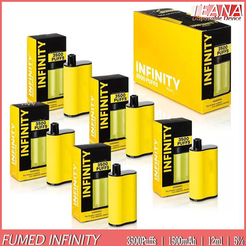 Fumed Infinity with QR Disposable Vape 3500 Puffs E Cigarette 12ml Pod Cartridges 1500mAh Battery Vaporizers Ecigarettes Fumevape Extra Ultra Vapes Device