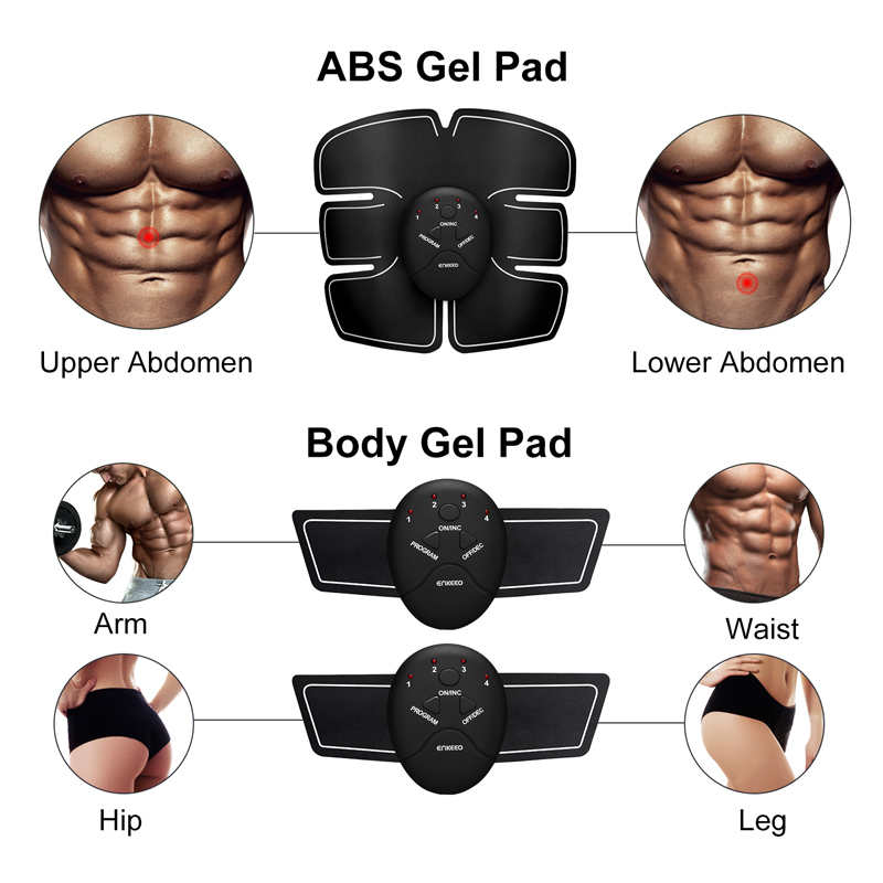 Electric Wireless Ems Buttocks Hips Trainer Abdomen ABS Stimulator Fitness Body Slimming Massager 220620