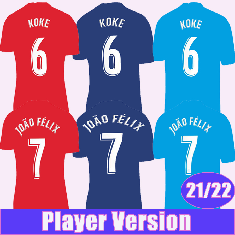 2021 2022 JOAO FELIX GRIEZMANN Player Version Mens Soccer Jerseys KOKE Home Away 3rd Football Shirt LEMAR H. HERRERA M. LLORENTE Uniforms, Qy4464 21 22 3rd no patch
2021 2022 JOAO FELIX GRIEZMANN Player Version Mens Soccer Jerseys KOKE Home Away 3rd Football Shirt LEMAR H. HERRERA M. LLORENTE Uniforms, Qy4464 21 22 3rd no patch