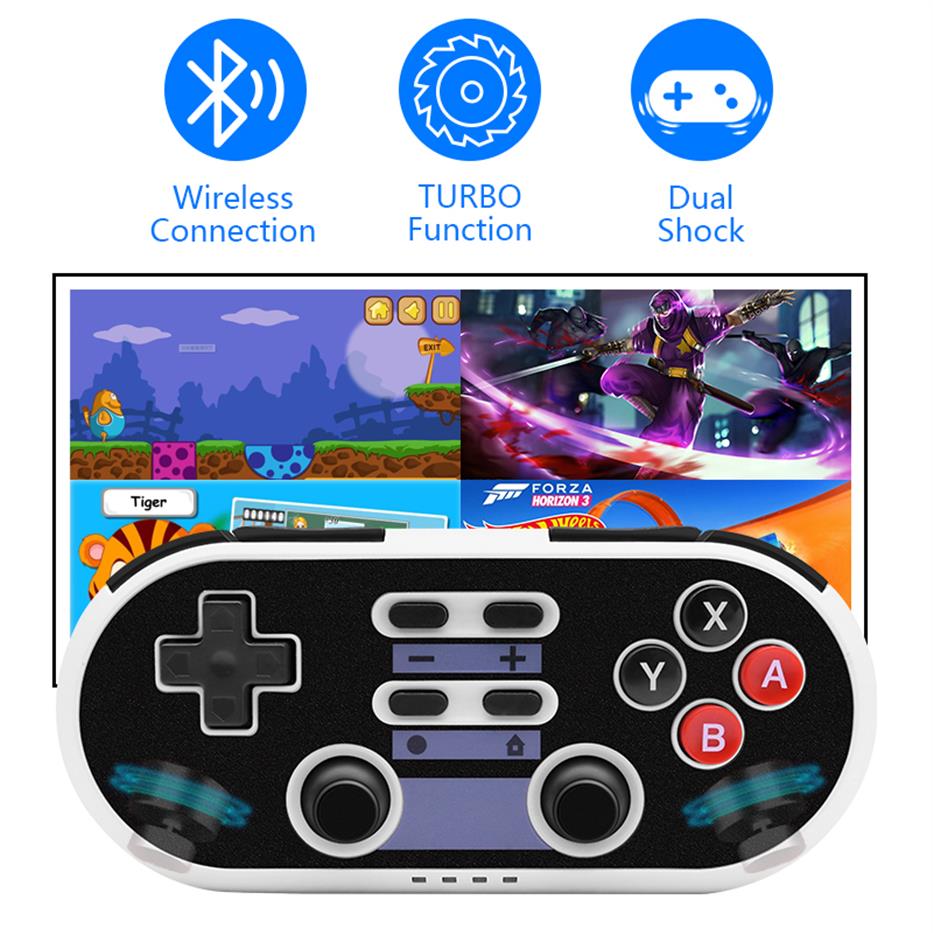 Wireless gamepad mini retro bluetooth compatible game joystick remote control for Nintendo Switch /PC/PS3/Android NS02282O
Wireless gamepad mini retro bluetooth compatible game joystick remote control for Nintendo Switch /PC/PS3/Android NS02282O