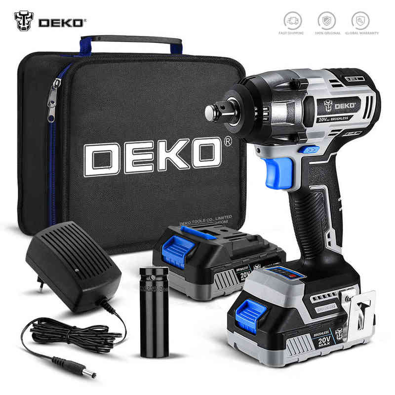 World PremiereDEKO 20V MAX Cordless Brushless Wrench 350N.m High Torque Electric Impact Wrench Power Tools (DKBW20XL01) H220510
World PremiereDEKO 20V MAX Cordless Brushless Wrench 350N.m High Torque Electric Impact Wrench Power Tools (DKBW20XL01) H220510