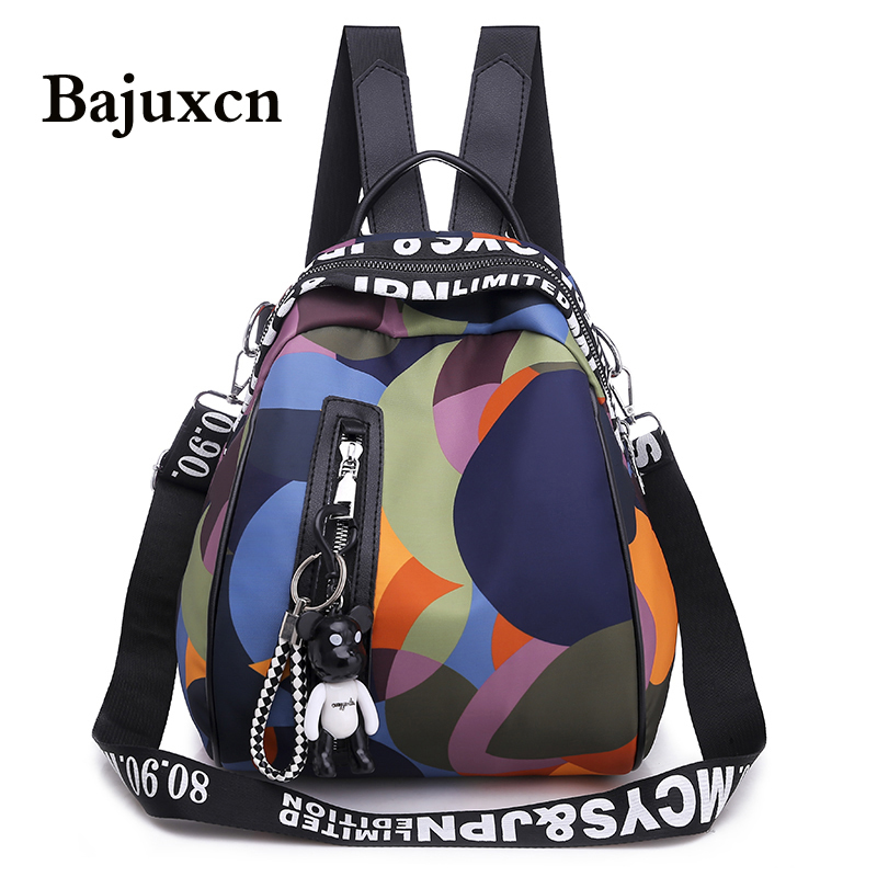 

Multifunction Backpack Women Waterproof Oxford Bagpack Female Anti Theft Backpack Schoolbag for Girls Sac A Dos mochila 220323, Multicolor
