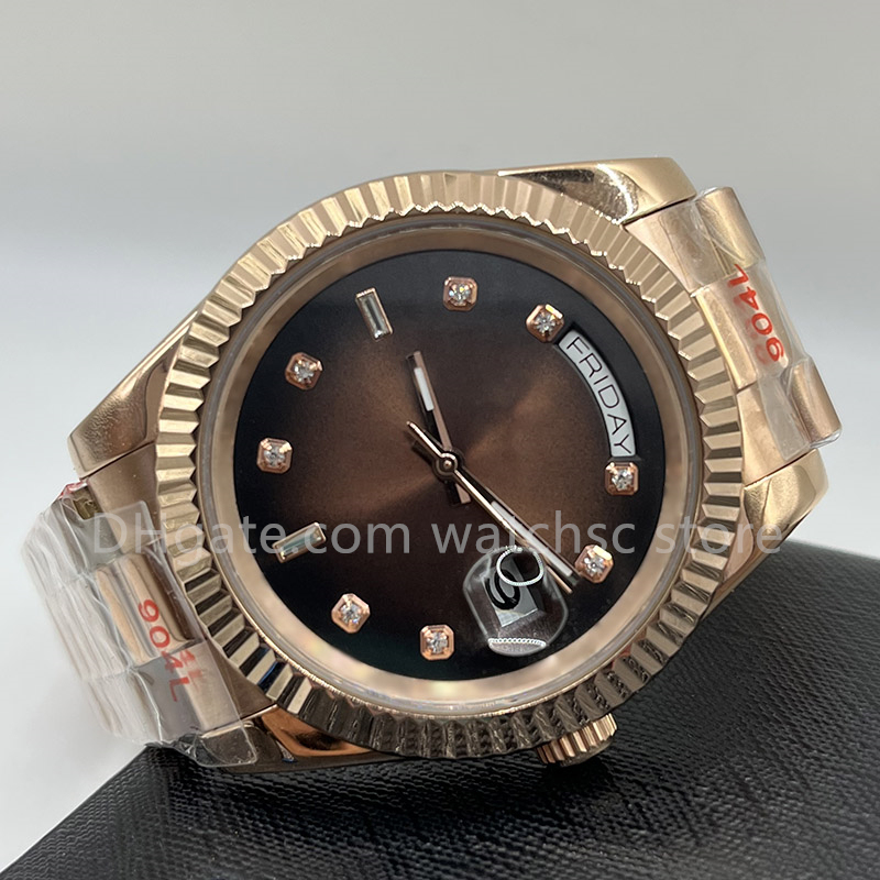 Watchsc- 41mm Automatic Watch Mens Womens Stainless Steel Waterproof Luminous classic Watch 001