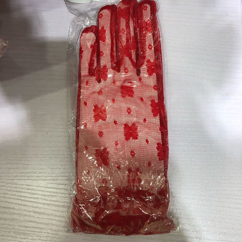 Bow Bridal Gloves Wedding Accessories Fashion Evening Gloves Lace Bowtie Bride Glove