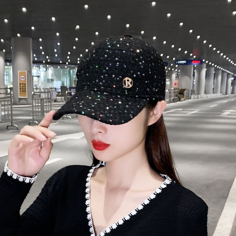 Spring Fashion Luxury Sequined R Letter Women's Sun Visor Baseball Cap High Quality Autumn Outdoor Casual Hip Hop Peaked Hat Y220716, Black
Spring Fashion Luxury Sequined R Letter Women's Sun Visor Baseball Cap High Quality Autumn Outdoor Casual Hip Hop Peaked Hat Y220716, Black