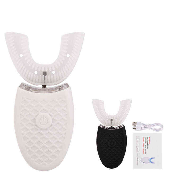 toothbrush Waterproof silicone U shaped Ultrasonic Toothbrush USB Rechargeable Automatic Electric Tooth Brush 4 Modes Oral Cleansing Brush 0419
toothbrush Waterproof silicone U shaped Ultrasonic Toothbrush USB Rechargeable Automatic Electric Tooth Brush 4 Modes Oral Cleansing Brush 0419