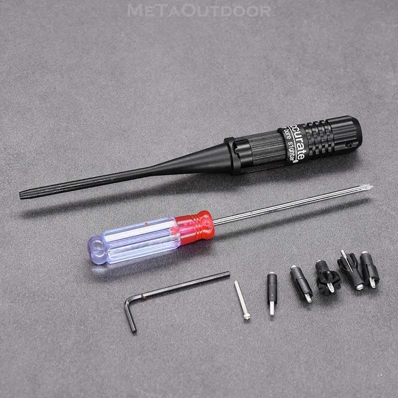 .17 - .50 Caliber Red Laser Boresighter Bore Sight For Optics Rifle Scope Hunting Accessories M7279, Black
.17 - .50 Caliber Red Laser Boresighter Bore Sight For Optics Rifle Scope Hunting Accessories M7279, Black