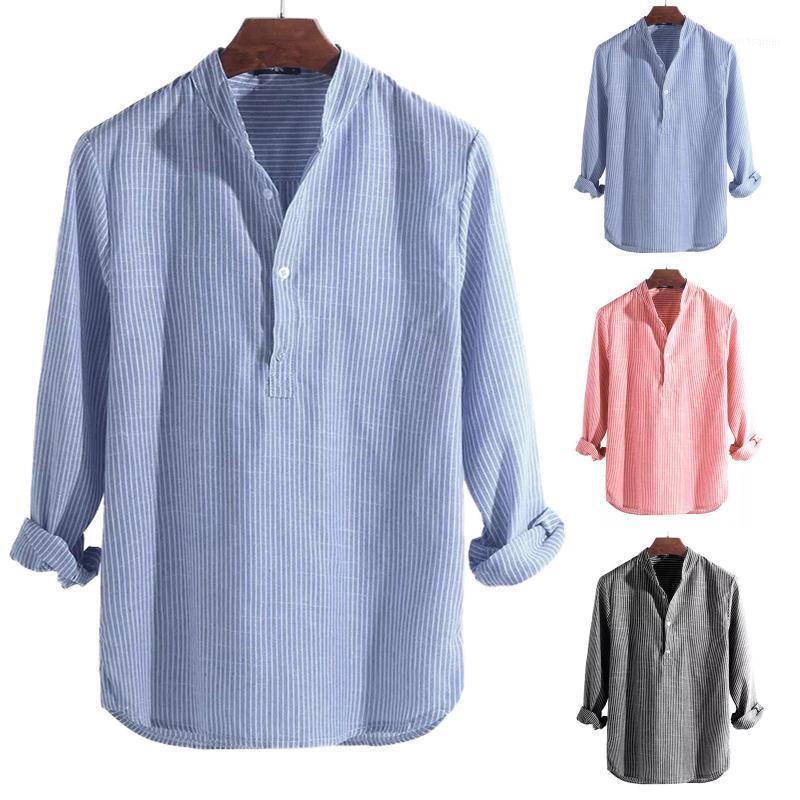 Men' Casual Shirts Fashion Striped Printed Stand Collar Shirt Button Slim Comfortable Down Long Sleeve Blouse Tops Camisa Masculina#g3, Gray
Men' Casual Shirts Fashion Striped Printed Stand Collar Shirt Button Slim Comfortable Down Long Sleeve Blouse Tops Camisa Masculina#g3, Gray
