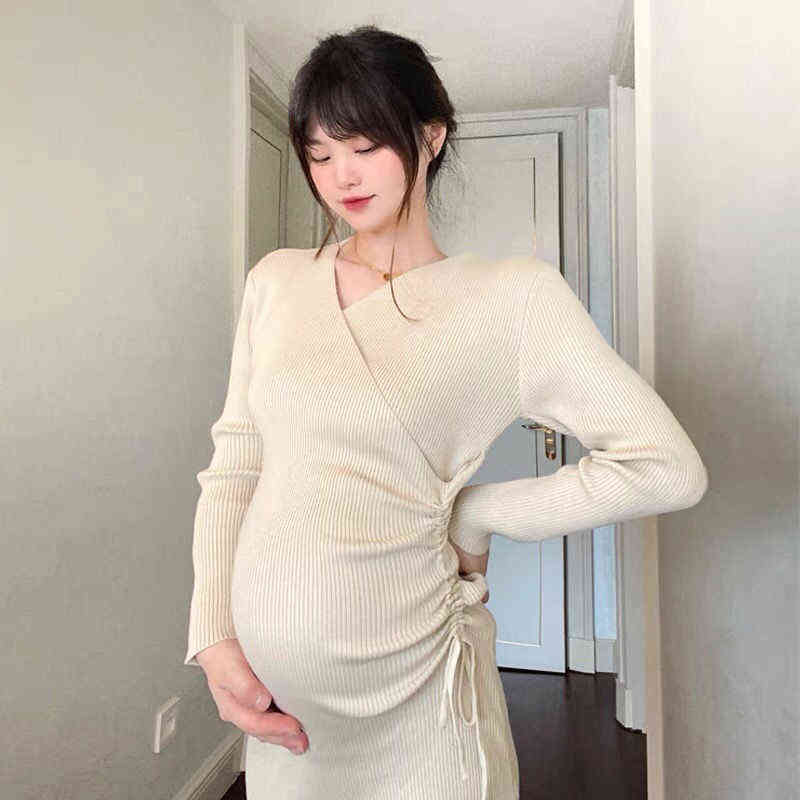 Knitted Maternity Dress Autumn Winter Stylish Chic Ins Sweaters Clothes for Pregnant Women Korean Fashion Pregnancy G220418, White
Knitted Maternity Dress Autumn Winter Stylish Chic Ins Sweaters Clothes for Pregnant Women Korean Fashion Pregnancy G220418, White