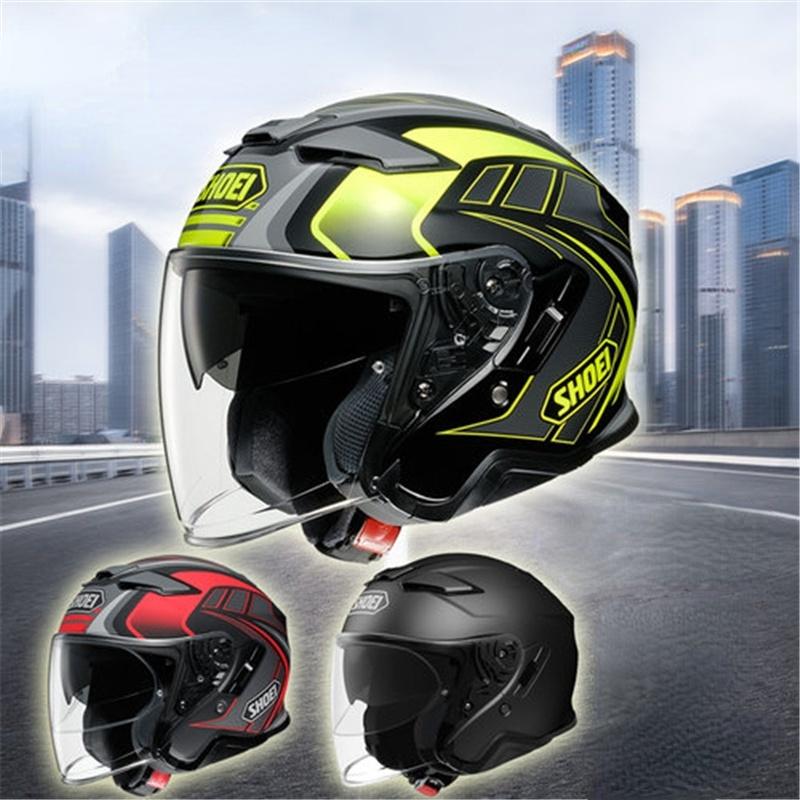 

Motorcycle Helmets Open Face SHOEI J-CRUISE II AGLERO TC-2 JET HELMET Riding Motocross Racing Motobike, Grey