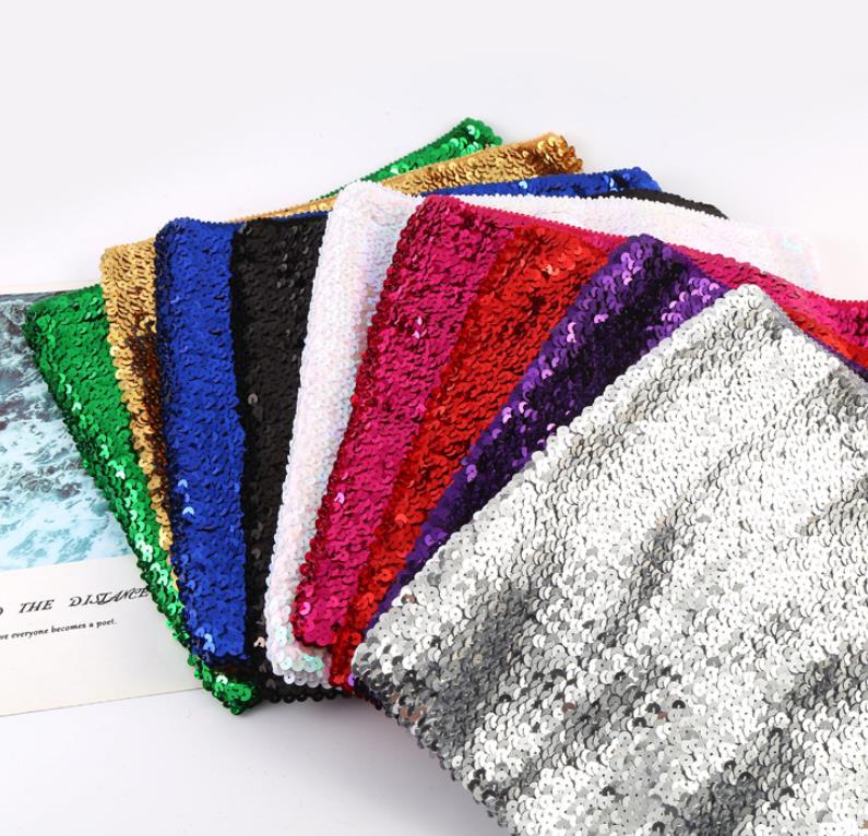 Womens Stage Wear Sparkly Sequin Mermaid Crop Tops Strapless Metallic Stretch Tube Tops Sexy Bling Party Clubwear Costume Camisoles