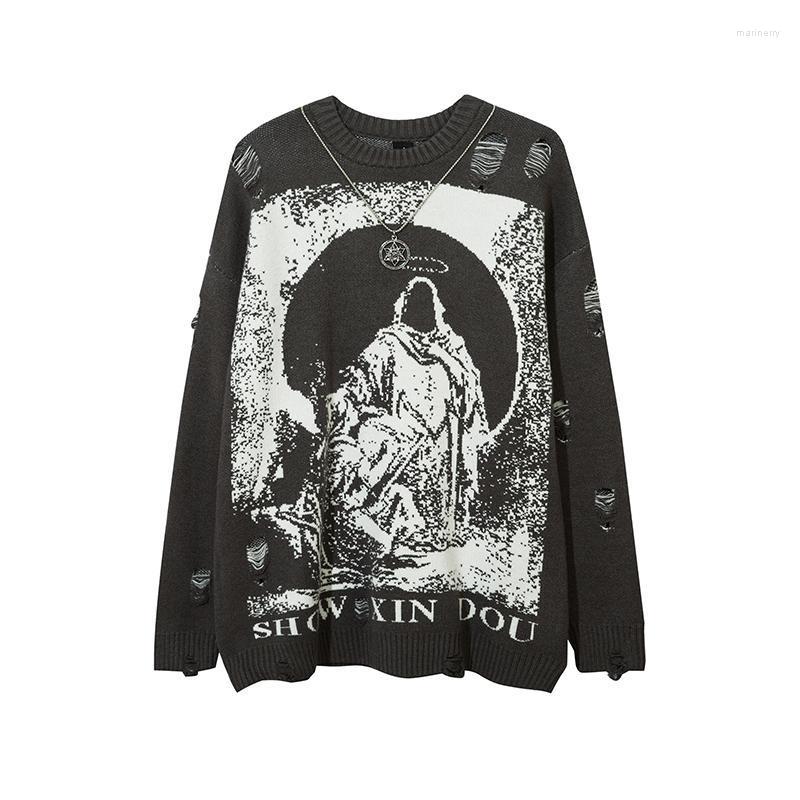 Men's Sweaters Spring Hole Letter Necklace Round Neck Casual Mens And Womens Pullover Knitted Oversized Streetwear TopsMen's Mari22, Black
Men's Sweaters Spring Hole Letter Necklace Round Neck Casual Mens And Womens Pullover Knitted Oversized Streetwear TopsMen's Mari22, Black