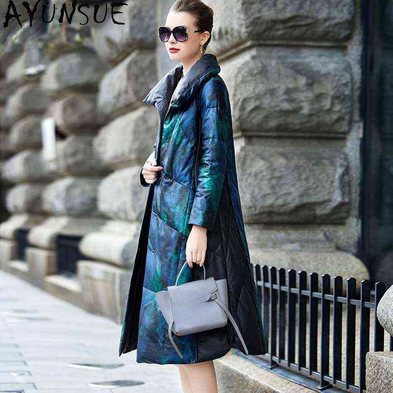 Ayunsue Genuine Leather Coat Women Warm Down Jackets Winter 100 Sheepskin Coat Famale Long Down Parka Casaco Masculino 1254 J220727, As shown in the picture
Ayunsue Genuine Leather Coat Women Warm Down Jackets Winter 100 Sheepskin Coat Famale Long Down Parka Casaco Masculino 1254 J220727, As shown in the picture