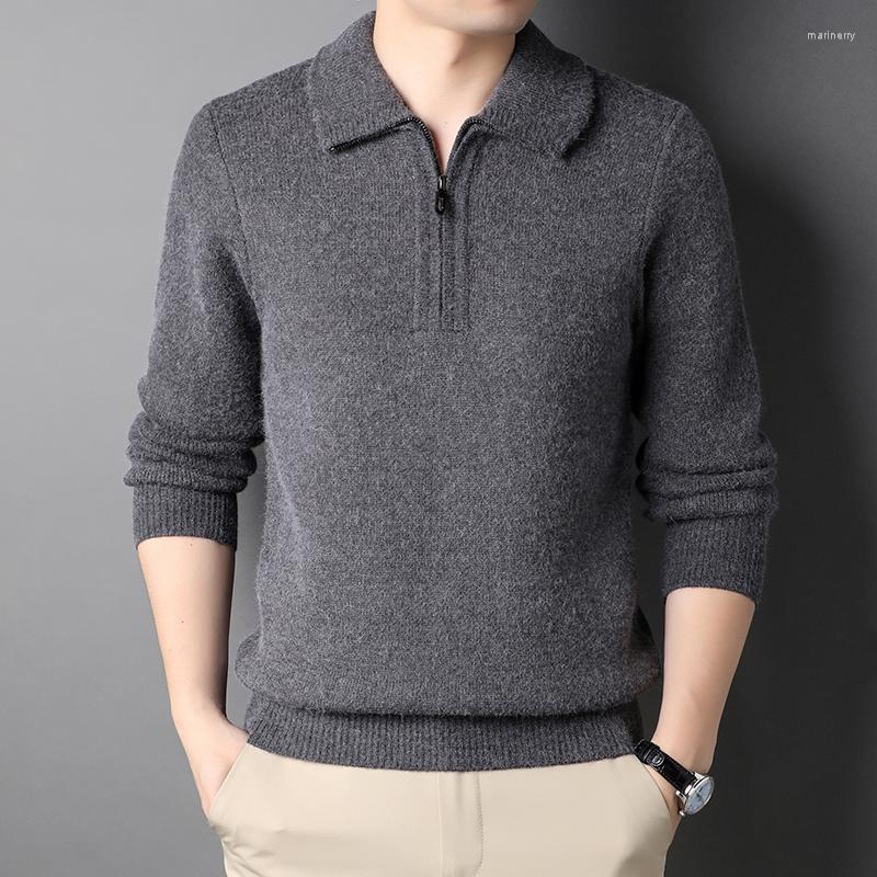 Men's Sweaters Winter Sweater Men's Zipper And Lapel Long Sleeve Pullover Business Casual Temperament Knitted TopMen's Mari22, Black
Men's Sweaters Winter Sweater Men's Zipper And Lapel Long Sleeve Pullover Business Casual Temperament Knitted TopMen's Mari22, Black
