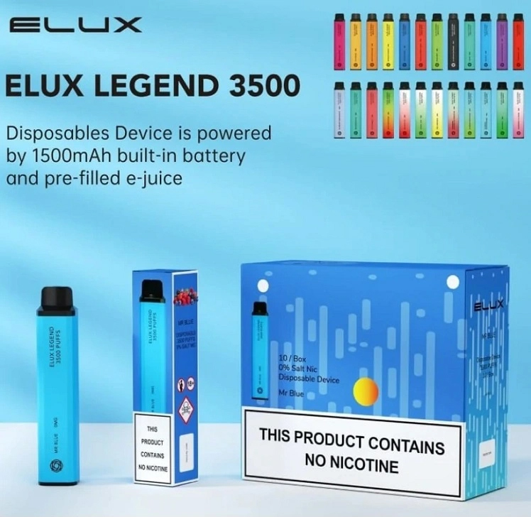 Elux Legend Disposable E cigarettes 3500 Puffs Vape Pen 1500mAh Battery Stick Vapor Kit 2% 10ml Pre Filled Cartridge Device puff bar hot Fast Ship high quantity
Elux Legend Disposable E cigarettes 3500 Puffs Vape Pen 1500mAh Battery Stick Vapor Kit 2% 10ml Pre Filled Cartridge Device puff bar hot Fast Ship high quantity
