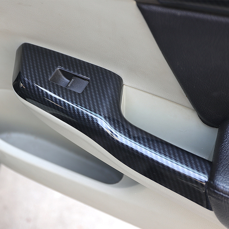Car Door Armrest Rearview Mirror Carbon Fiber Pattern Modification Accessories For Civic 9th Gen 2012 2013 2014 Decorative Parts