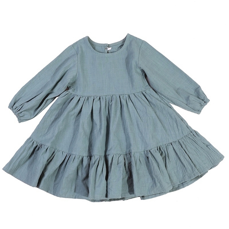 Spring Toddler Girls Dress Cotton Solid Full Sleeve Children Ruffles Kids es for Fashion Clothing 220614, Mustard
Spring Toddler Girls Dress Cotton Solid Full Sleeve Children Ruffles Kids es for Fashion Clothing 220614, Mustard