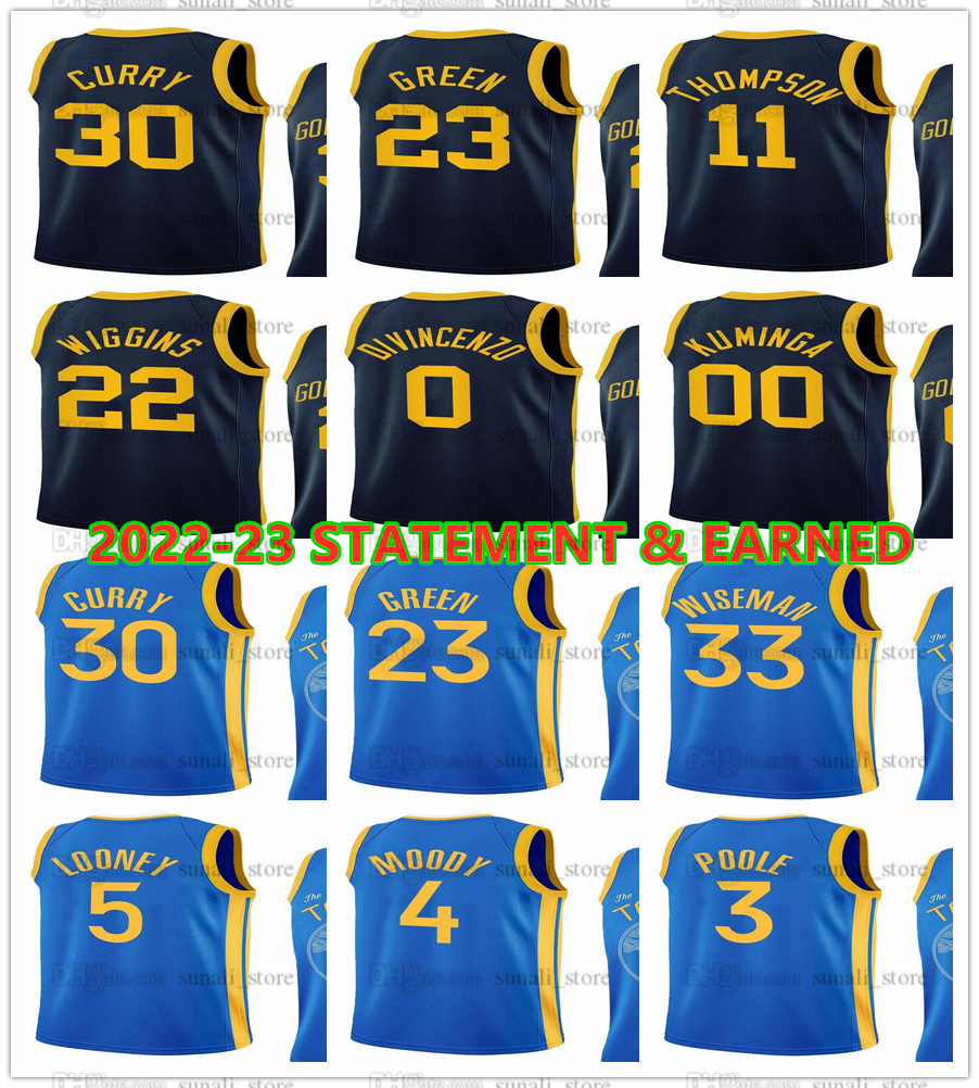 Statement 2022-23 Earned Basketball Stephen Curry Jerseys Klay Thompson Andrew Wiggins Draymond Green 3 Poole Donte DiVincenzo Wiseman Jonathan Kuminga Edition, Blue
Statement 2022-23 Earned Basketball Stephen Curry Jerseys Klay Thompson Andrew Wiggins Draymond Green 3 Poole Donte DiVincenzo Wiseman Jonathan Kuminga Edition, Blue