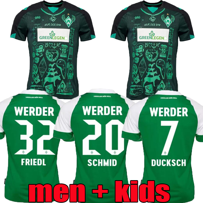 2022 2023 Werder Bremen Special SOCCER JERSEY 21 23 Marvin Ducksch Leonardo Bittencourt BLACK GREEN How FOOTBALL SHIRTS TOP THAILAND QUALITY Men Kit set uniform, 22/23
2022 2023 Werder Bremen Special SOCCER JERSEY 21 23 Marvin Ducksch Leonardo Bittencourt BLACK GREEN How FOOTBALL SHIRTS TOP THAILAND QUALITY Men Kit set uniform, 22/23